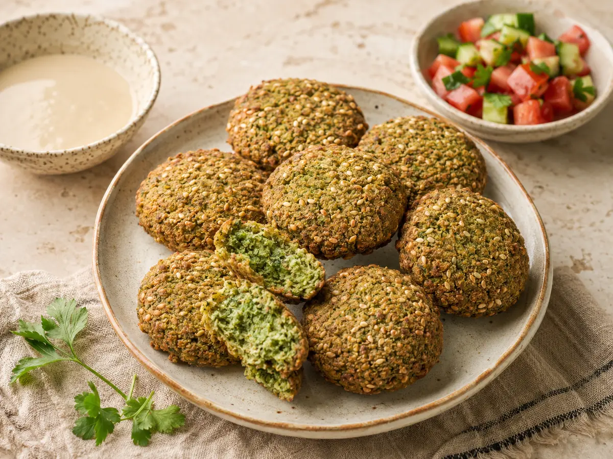 طعمية مصرية بالسمسم مخبوزة في الفرن